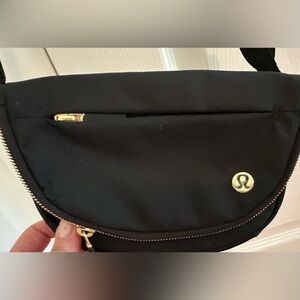Lululemon Athletica Black Crossbody Bag with Sleek Design